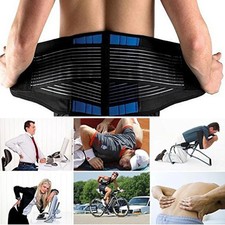 Lower Back Support Brace Lumbar Waist Belt Double Pull Breathable Belt Men Women