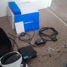 Sony PlayStation VR PSVR Headset Bundle White/Black with Camera, Box & Cables