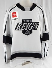 Ontario Reign Austin Strand #2 Game Used White Jersey 58 DP98426