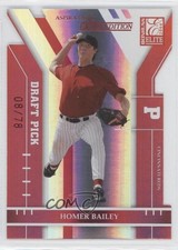 2004 Donruss Elite Extra Edition Aspirations Die-Cut 8/78 Homer Bailey #287 1f0