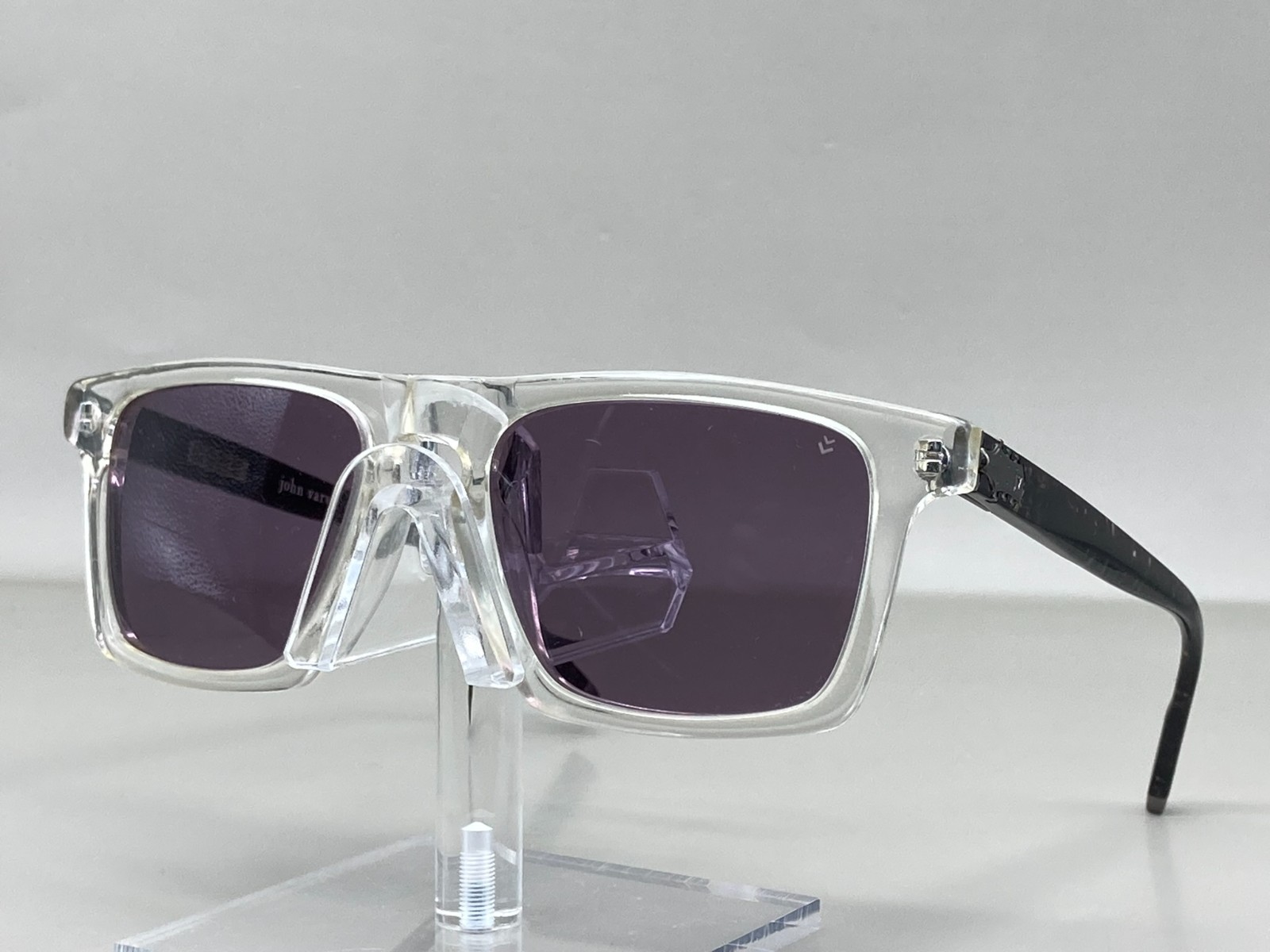 John Varvatos Sunglasses V779 Crystal Square Clea… - image 2