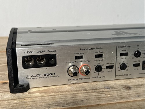 JL Audio 500/1 Monoblock Subwoofer Verstärker - Silber und Schwarz *LESEN*!! - Bild 3 von 5
