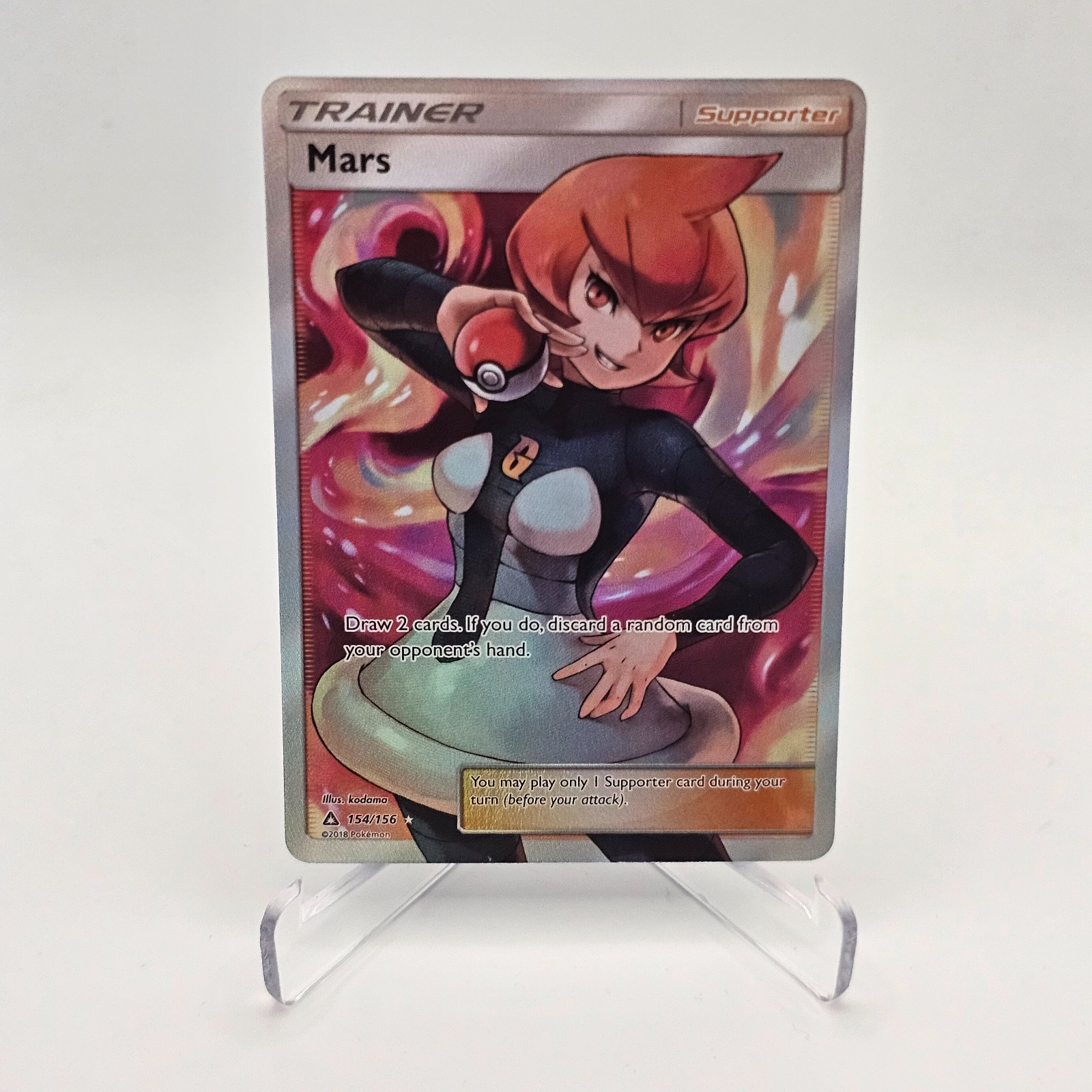 Mars - 154/156 - Pokemon Ultra Prism Sun & Moon Full Art Ultra Rare Card NM
