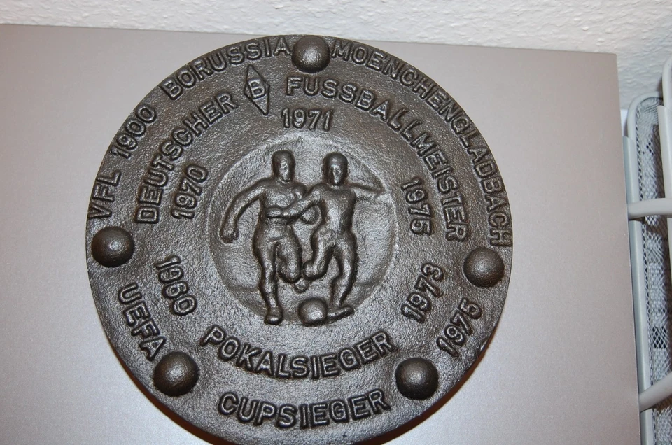 Borussia Mönchengladbach massive Gusseisen Platte Teller - Bild 2 von 2