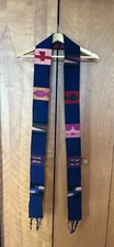 Hand Woven Guatemalan Clerical Stole Catholic Hand Loomed Purple
