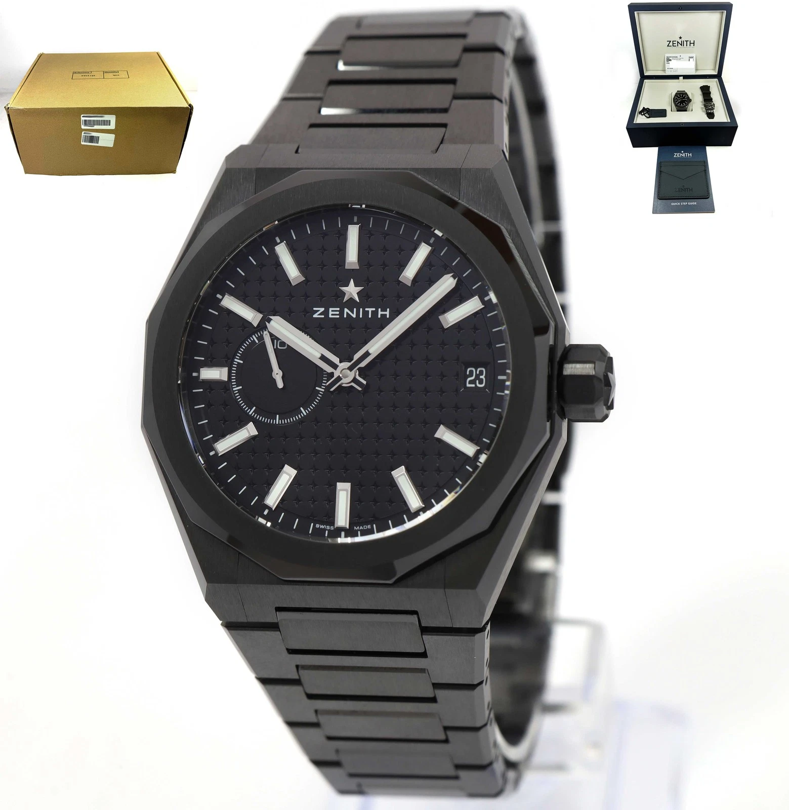 Zenith — New Zenith Defy Skyline 49.9300.3620/21.I001 41MM Black Ceramic Box Papers