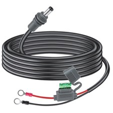 Starlink Mini Power Cable - 12V/24V Battery Adapter, O Ring to DC Extension Cabl