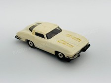 Aurora Thunderjet Tjet '63 CORVETTE - White HO Slot Car 1356