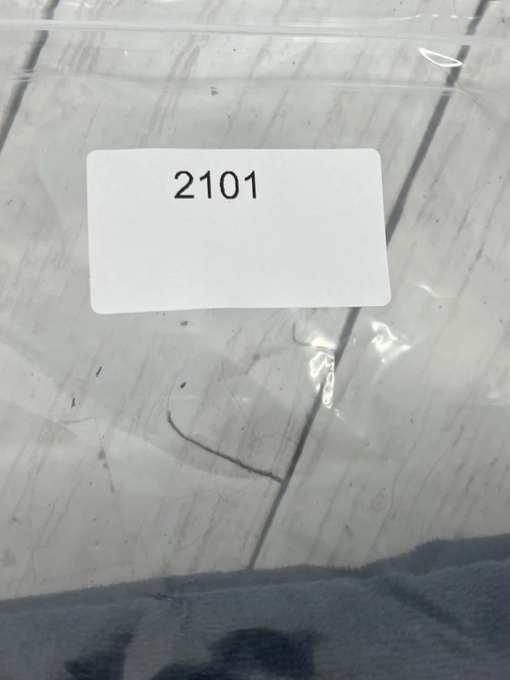 Navy Blue Terry Cloth Polyester Blend Fabric 33"x 64" Vintage Short Nap No Brand - Image 4 of 4