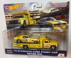 Hot Wheels Team Transport Snake ’72 Plymouth Cuda Funny Car & Retro Rig Hauler 4