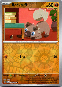 Rockruff 116/197 Obsidian Flames Reverse Holo Common
