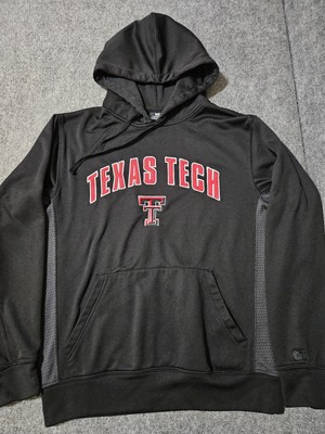 Colosseum Texas Tech Raiders Black Pullover Hoodie Size M