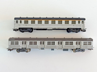 Jouef Set 2 Personenwagen SNCF 70er Jahre Spur H0