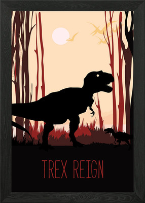 TREX Reign Framed Wall Art Poster Canvas Print Picture