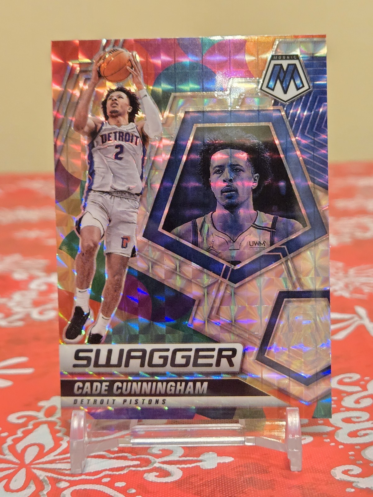 2021-22 Panini Mosaic Basketball Cade Cunningham RC Swagger Silver #9