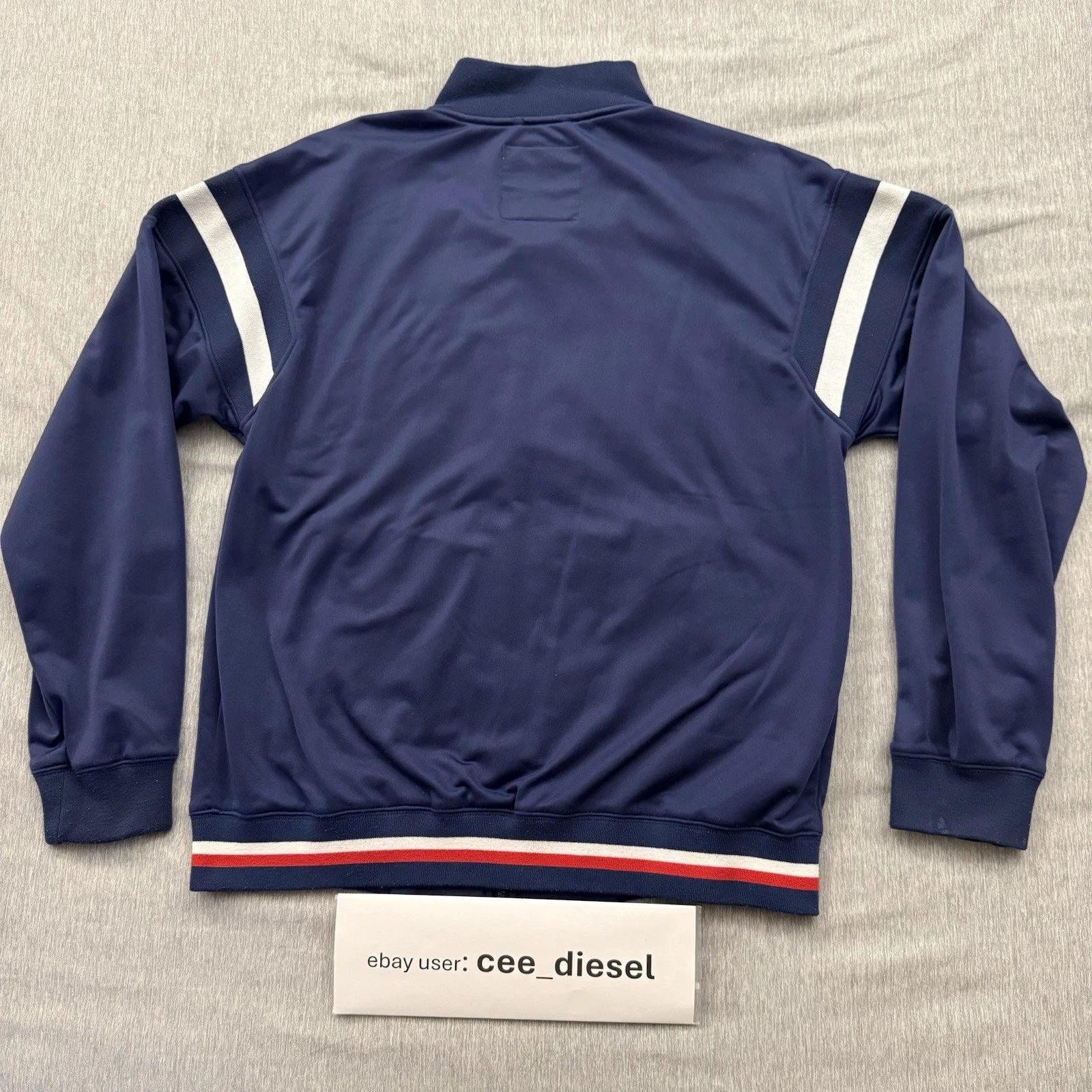Stussy Men's Navy blue Full Zip Polyester Track Jacket Size L vintage large - product detail image 11