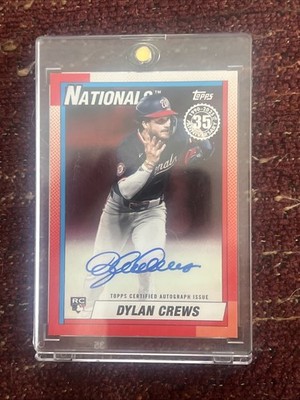 2025 Topps - 1990 Topps Baseball Autographs Dylan Crews /5 #90B2-DC