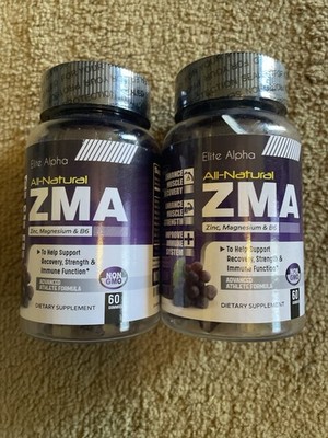 ZMA Gummies Zinc, Magnesium and Vitamin B-6 Advanced Athlete  Exp 01/26 Lot Of 2