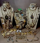 Vintage GoldTone Lot Kenneth Lane Graziano JJ Avon Leslie Block Unbranded More