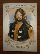 2021 Topps Heritage WWE Allen & Ginter #AG-1 AJ Styles