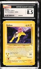 CGC 8.5 Raikou 22/64 Neo Revelation Pokemon Card on eBay