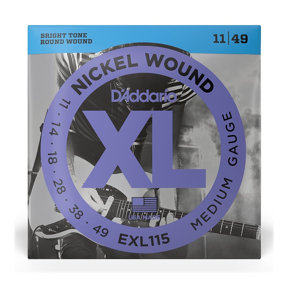 D'Addario XL Nickel Wound Electric Guitar Strings (.011 - .049)
