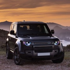 RGB LED Headlight Fit For Land Rover Defender 90/110/130 2020-2025 Front Lamps