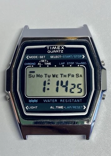 Rare Vintage 1980s Timex K-Cell Digital LCD Watch Assembled In Korea Running, 4R