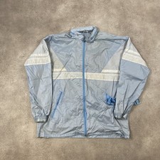 Adidas Track Jacket Mens Large 90s Vintage Retro Windbreaker, Blue