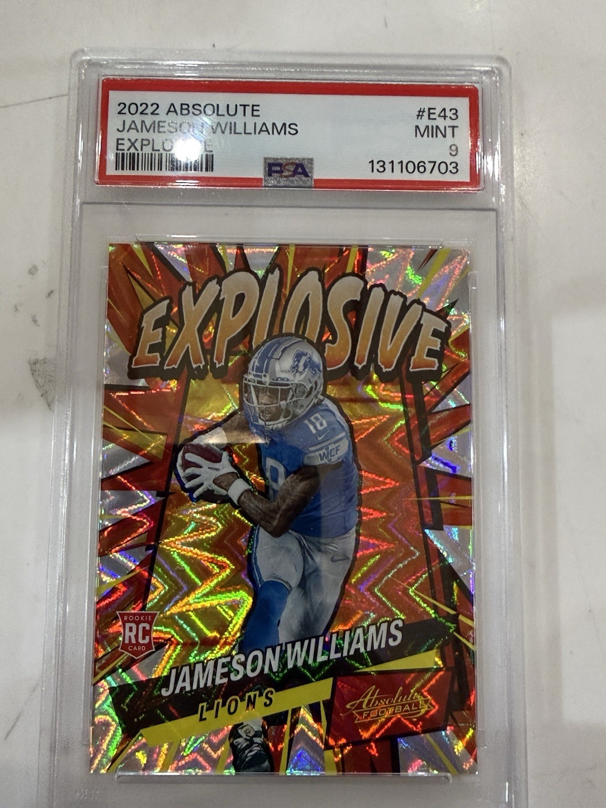 2022 Panini Absolute - Explosive Jameson Williams #E43 (RC)