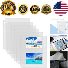 30 Pack Heavy-Duty 4x6 Photo Sleeves - Optimal Protection for 120 Pictures