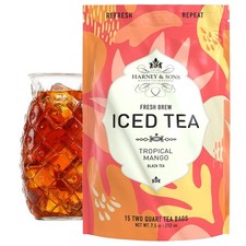 Tropical Mango Black Tea 15 Count Pack Full Bodied Flavorful Refreshing Drink