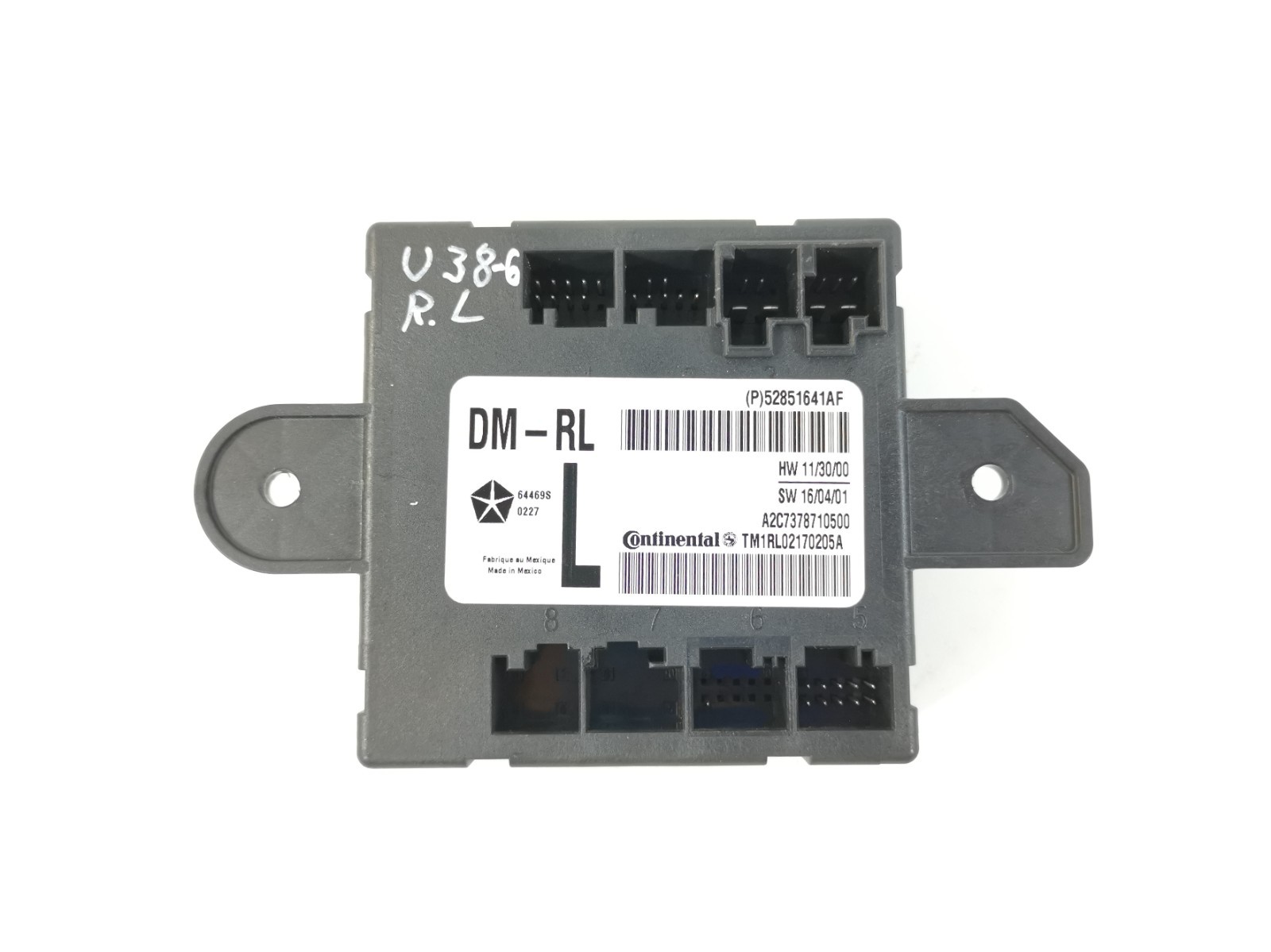 Maserati Ghibli 3.0L RWD 2017  Rear Left Door Control Module 52851641AF OEM