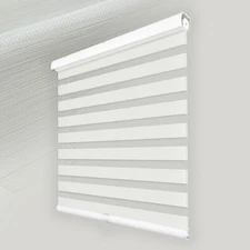 Standard Cordless Jacquard Pattern Zebra Roller Shades and Blinds for Windows...