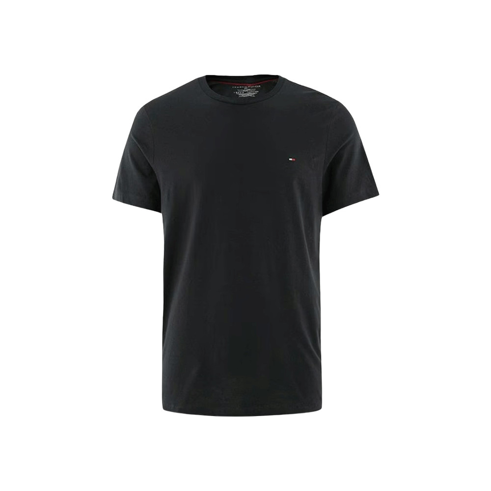 Tommy Hilfiger Black Core Flag Crew Neck T-Shirt