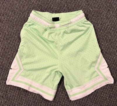 Jordan Diamond Dri-FIT Mesh Basketball Shorts Mint Green Size Youth M