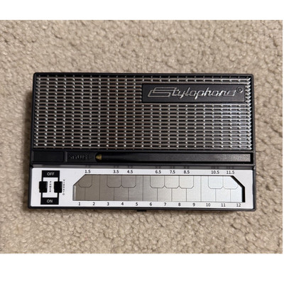 Stylophone 12-Key Battery Powered Keyboard w/ Stylus Black/Silver