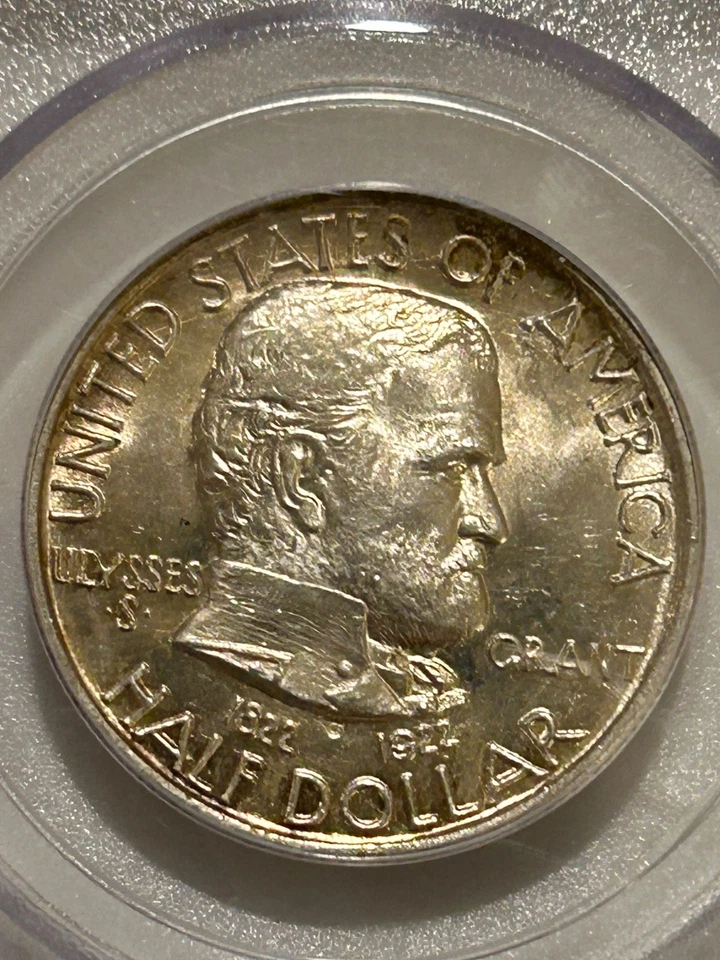 1922 Grant Commemorative Silver Half Dollar PCGS MS63 2nd Gen OGH No Star - Image 2 of 4