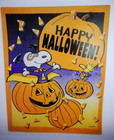 PEANUTS SNOOPY Pumpkin Soft Plush Happy Halloween Blanket Throw HALLMARK NEW — photo 1
