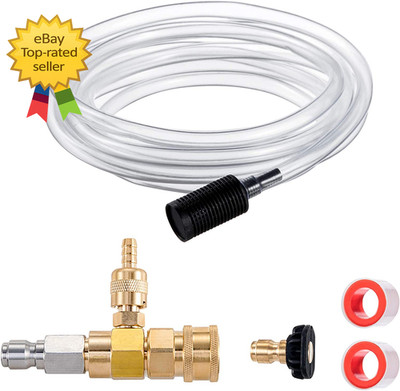 Downstream Injector for Pressure Washer Power Washer Chemical Injector Kit Soap