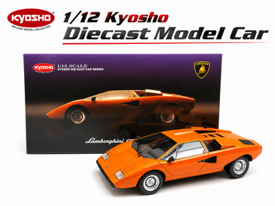 Kyosho 1/12 Lamborghini Countach LP400 orange Diecast metal model 08611P
