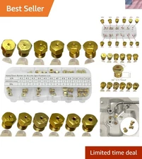 Versatile 36 PCS Brass Nozzle Kit for Propane & Natural Gas Appliance Conversion