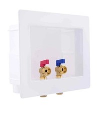 SharkBite 1/2 in. Push-to-Connect x 3/4 in. MHT Brass Washing Machine Outlet Box