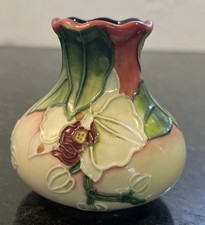 Old Tupton Ware Orchid Vase Hand Painted Small Tube Lined Floral Vase