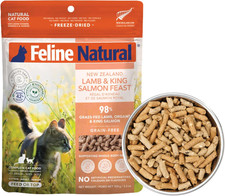 High Protein Dry Cat Food, Freeze-Dried Diet with 98% Meat, Organs & Seafood, No