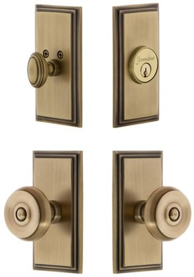 Grandeur CARBOU_SP_ESET_234 Carre Solid Brass Single Cylinder - Brass