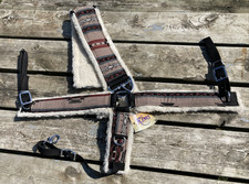 Cob small horse Navajo/Southwest fleece lined nylon breast collar & cinch set