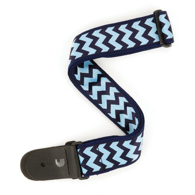 Planet Waves Chevron Woven Guitar Strap T20S1505 - Blue & Navy