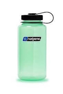 NALGENE 1 LITRE / 32 OZ. WIDE MOUTH SUSTAIN WATER BOTTLE - GLOW IN THE DARK GREE