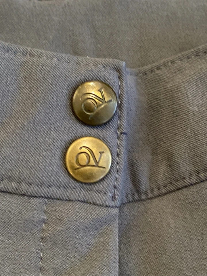 Ovation骑马马马裤及膝布贴灰色女式32 R马术 — 第 4/4 张图片